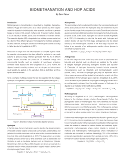 biomethanation and hop acids
