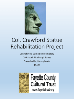 Col. Crawford Statue Rehabilitation Project