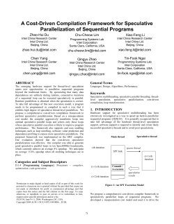 A Cost-Driven Compilation Framework for Speculative