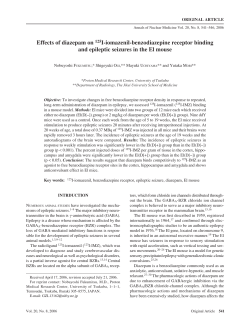 Effects of diazepam on 125I-iomazenil