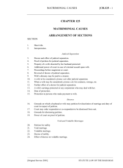Matrimonial Causes Act