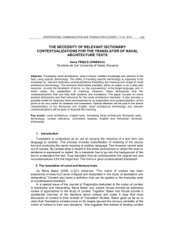 the necessity of relevant dictionary contextualizations for