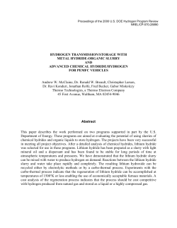 Hydrogen Transmission/Storage with Metal