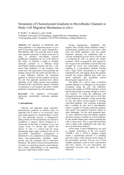 Simulation of Chemotractant Gradients in Microfluidic