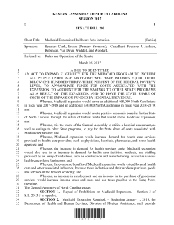 Medicaid Expansion/Healthcare Jobs Initiative.