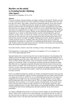 Borders on the mind - aughty.org