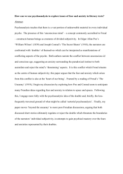 How can we use psychoanalysis to explore issues of
