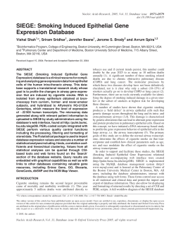 SIEGE: Smoking Induced Epithelial Gene