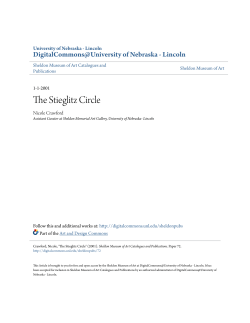The Stieglitz Circle - DigitalCommons@University of Nebraska