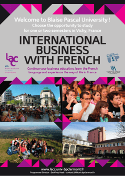 INTERNATIONAL BUSINESS WITH FRENCH