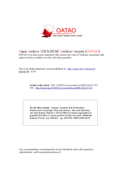 Effect of carbon equivalent on graphite formation in heavy