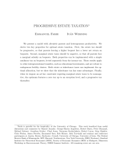 PROGRESSIVE ESTATE TAXATION