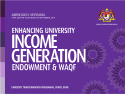 ABRIDGED VERSION. UNIVERSITY TRANSFORMATION