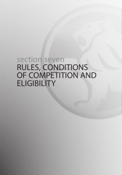 section seven RULES, CONDITIONS OF