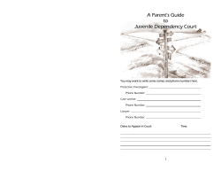 A Parent`s Guide to Juvenile Dependency Court