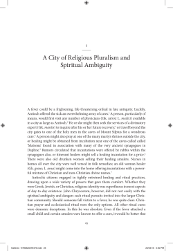 A City of Religious Pluralism and Spiritual Ambiguity
