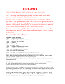 DISCLAIMER - City of Dickson