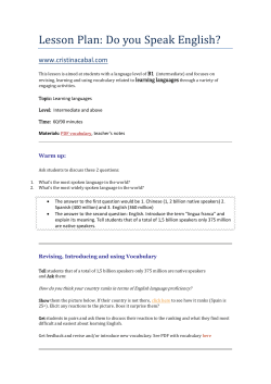 Lesson Plan: Do you Speak English?
