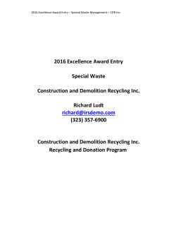 Construction and Demolition Recycling Inc.