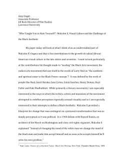 Read complete paper. - MalcolmX Conference | Malcolm X