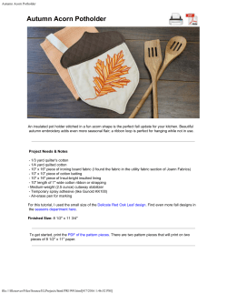 Autumn Acorn Potholder