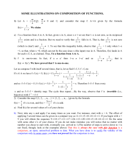 some illustrations on composition of functions.