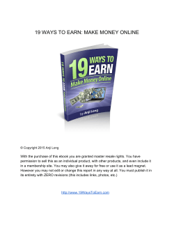 19 WAYS TO EARN: MAKE MONEY ONLINE