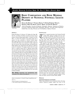 body composition and bone mineral density of national