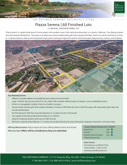 Piazza Serena | 60 Finished Lots