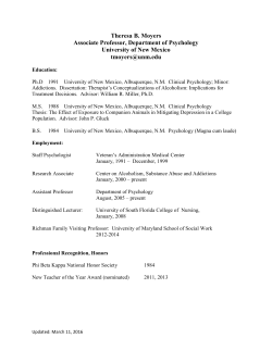 full vita - unm casaa