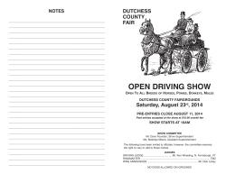 Open Driving Show - The Dutchess County Fairgrounds