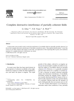 Complete destructive interference of partially coherent fields
