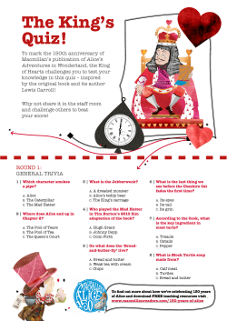 The King`s Quiz! - Macmillan English