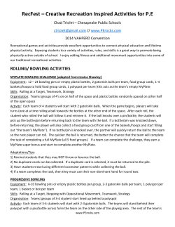 Handout - PE Rocks!!