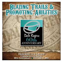 60thCommemorativeReport_2013 - Dale Rogers Training Center