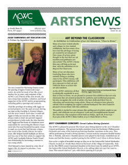 Newsletter - Arts Council for Wyoming County