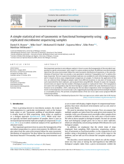A simple statistical test of taxonomic or functional homogeneity using