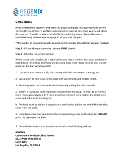 Questionnaire and Hair Chart