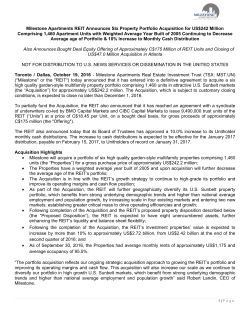 Full story - Milestone Apartments REIT