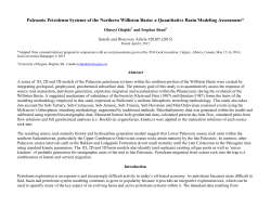 Paleozoic Petroleum Systems of the Northern Williston Basin: a