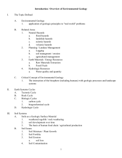 Introduction to Environmental Geology