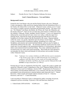 DRAFT Comprehensive Plan Element for