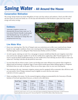 Saving Water - All Around the House