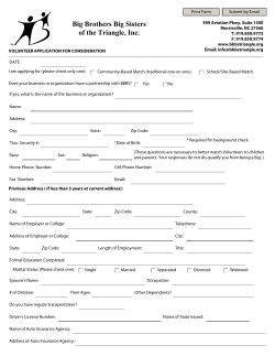 Big Brothers Big Sisters of the Triangle, Inc.