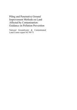 Piling and Penetrative Ground Improvement Methods on Land
