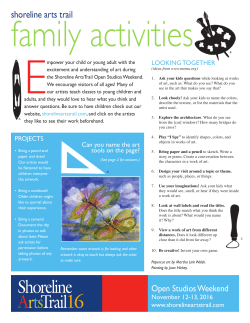 Family Brochure - Shoreline Arts Trail