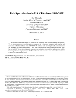 Task Specialization in US Cities from 1880-2000