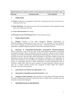 PROPORTION OF POPULATION LIVING BELOW NATIONAL
