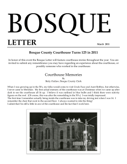 2011 March (Vol.23, No. 1) - Bosque County Historical Commission
