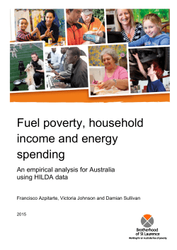 Fuel poverty, household income and energy spending